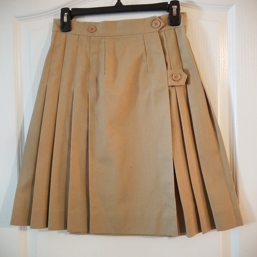 Girls Pleated Uniform Skirt